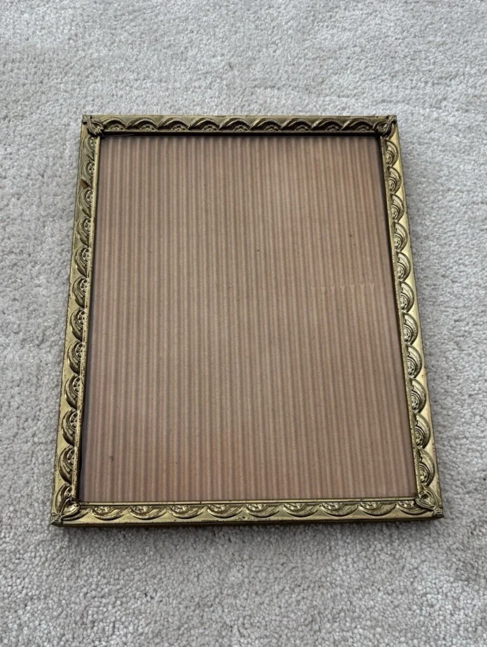 Vintage Brass Gold Frame With Decorative Edges